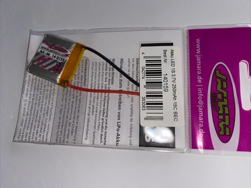 Akku led 250mah 15c - akku,